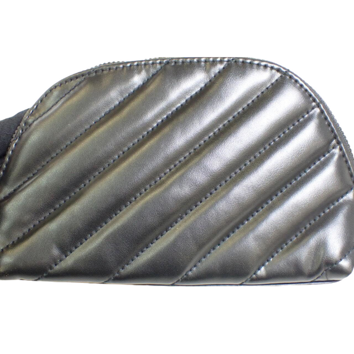 Black Leather Cosmetic Pouch