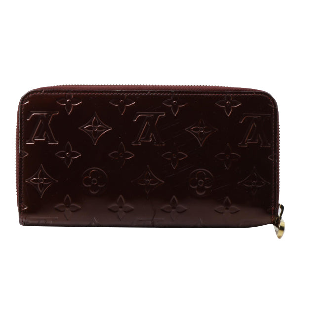 Vernis Maroon Zippy Wallet