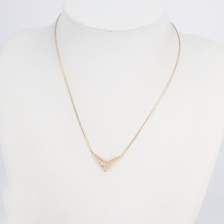 Gold Rhinestone Necklace