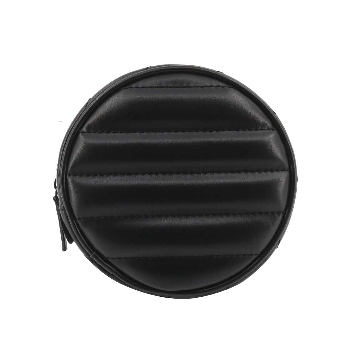 Black Leather Cosmetic Pouch